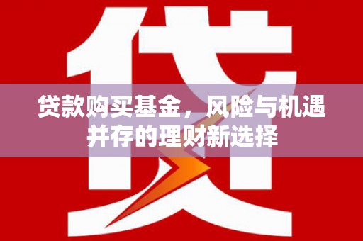 乌海贷款购买基金，风险与机遇并存的理财新选择