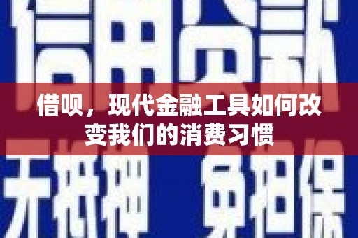 乌海借呗，现代金融工具如何改变我们的消费习惯