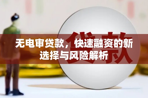 乌海无电审贷款，快速融资的新选择与风险解析